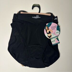 ❌SOLD❌Kindly Yours Sustainable So Comfy HiCut Panties Women XL Blk/Beige 2Pk NEW